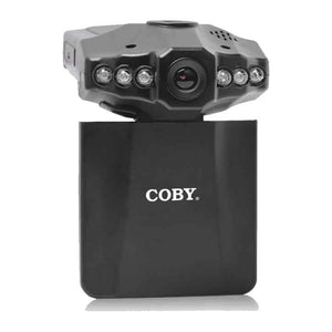 Coby 2.5-Inch Swivel Screen 1080P Car DashCam and DVR Box in Black