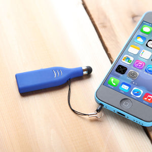 8GB Dual Purpose USB Flash Drive with Stylus Pen in Blue