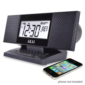 Akai Stereo Alarm Clock Radio in Black (CEU1300 Autoset FM PLL )