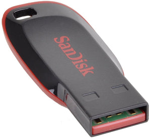 SanDisk Black/Red Cruzer 8GB USB 2.0 Flash Drive