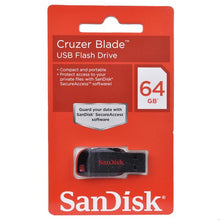 SanDisk Cruzer Blade 64GB USB 2.0 Flash Drive (Black/Red)