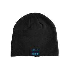 Wireless Bluetooth Beanie Hat with Built-In Headphones in Black