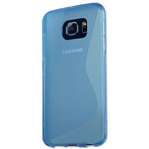 Flexible Two-Tone Finished Samsung Galaxy S6 Case in Blue