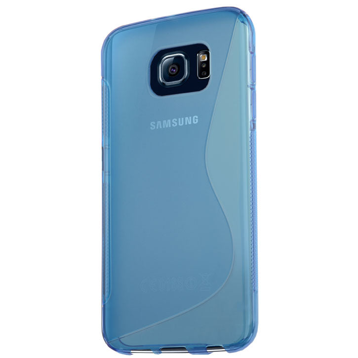 Flexible Two-Tone Finished Samsung Galaxy S6 Case in Blue