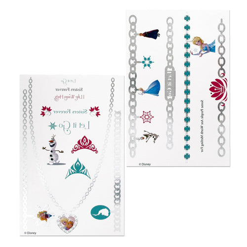 Disney Frozen 2 Sheets Metallic Jewelry Tattoos