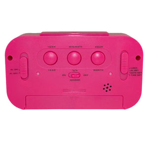 Desktop Smart Alarm Clock in Pink