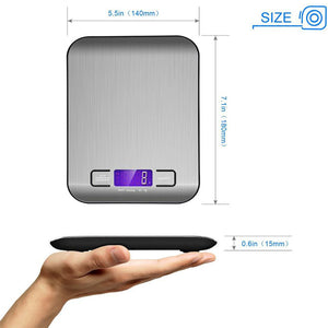 Digital Kitchen Multi-Function Food Scale Stainless Steel
