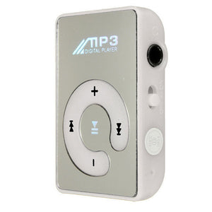 MP3 Player w/SD Card Expansion Slot & Mirror Front in White