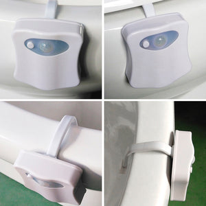 8-Color Motion Activated Toilet Nightlight (Fits ANY Toilet)