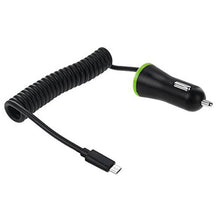 iTD Gear 3.4A Car Charger with Micro USB Coiled Cable