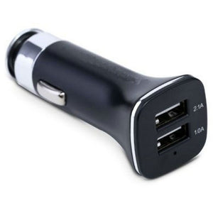 Universal 2.1A Dual USB Car Charger in Black