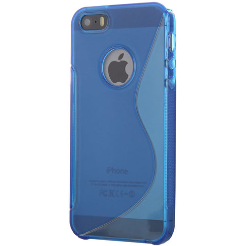 Flexible Two-Tone Finished Apple iPhone 5 Case in Blue