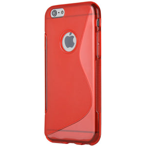 Flexible Two-Tone Finished Apple iPhone 6 Case in Red