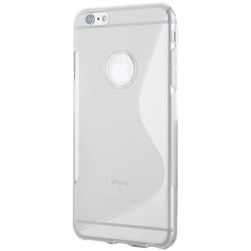Flexible Two-Tone Finished Apple iPhone 6 Plus Case in Clear
