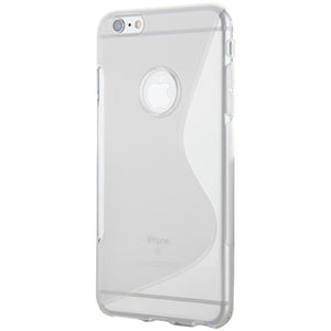 Flexible Two-Tone Finished Apple iPhone 6 Plus Case in Clear