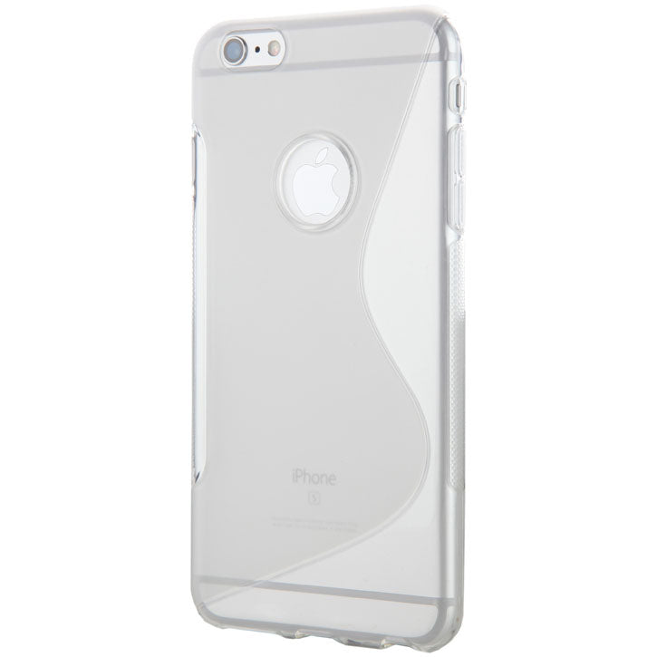 Flexible Two-Tone Finished Apple iPhone 6 Plus Case in Clear