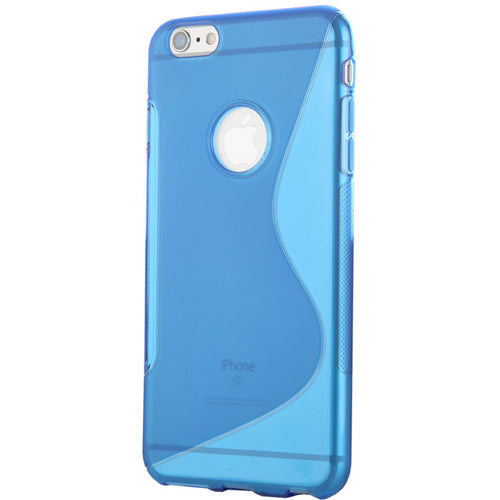 Flexible Two-Tone Finished Apple iPhone 6 Plus Case in Blue