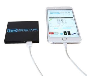 iTD Gear 2600mAh Power Bank with LED Power Indicator in Black