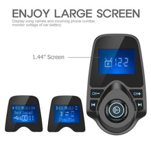 Bluetooth Wireless In-Car FM Transmitter Radio Adapter w/5V 2.1A USB Port