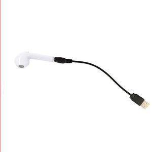 Wireless Bluetooth In-Ear Stereo Earbud with Mic in White