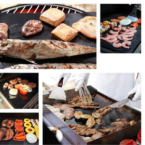 BBQ Grill & Baking Mats 100% Non-stick 15.75 x 13 Inch