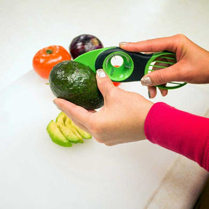 Avocado Slicer Kitchen Tool in Black and Green