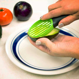 Avocado Slicer Kitchen Tool in Black and Green