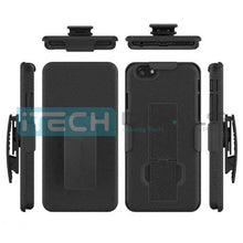 iTD Gear iPhone 7 Plus Protective Holster/Case with Kick Stand, Secure Grip & Belt Clip