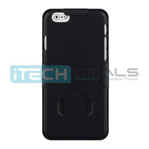 iTD Gear iPhone 7 Plus Protective Holster/Case with Kick Stand, Secure Grip & Belt Clip