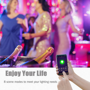 Smart Multicolored LED Bulb Controlled with Smartphone