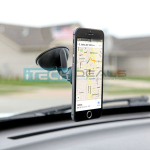 iTD Gear Magnetic Windshield Car Mount Holder for iPhone & Android