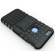 Combo iPhone 6 Grain Case With Stand in Black/Black