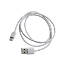 Fast Charging USB Type C to Type A 3' ft Cable in White