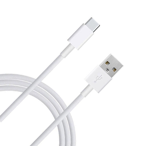 Fast Charging USB Type C to Type A 3' ft Cable in White