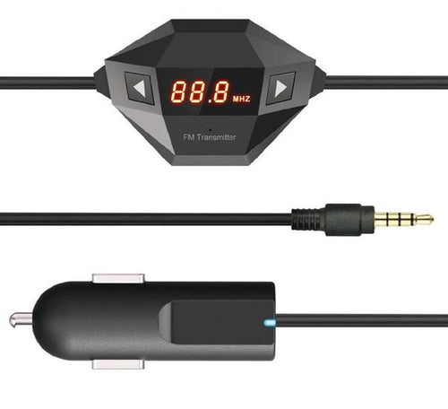 In Car Universal Wireless FM Transmitter with USB Car Charger