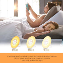 Sunrise Alarm Clock & Dusk Fading Nightlight w/ Nature Sounds, FM Radio, Touch Control and USB Charger