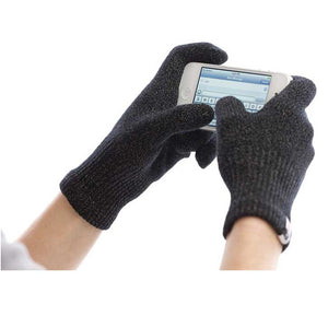 A-Gloves UNI-960002 Unisex Sport Touchscreen Gloves in Medium/Large in Charcoal Grey