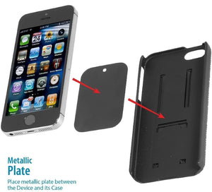 2 Pack: Universal Flat Stick On Dashboard Magnetic Car Mount Holder