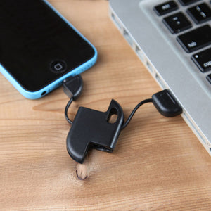 8 Pin iPhone / iPod / iPad USB Cable Keychain