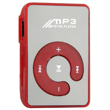 MP3 Player w/SD Card Expansion Slot & Mirror Front in Red