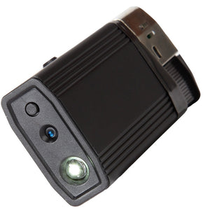 USB Lighter & Flashlight w/Hidden Full HD Spy Camera