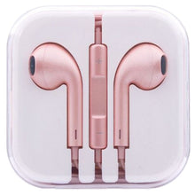 iPhone 5/6 Style Earpods with Remote & Mic in Rose Gold