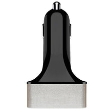 48W 9.6A 4-Port USB Port Car Charger with SmartID Technology in Black
