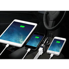 Universal 3-Port Rapid Portable (5.1A) USB Car Charger in Black
