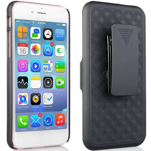 iTD Gear iPhone 7 Plus Protective Holster/Case with Kick Stand, Secure Grip & Belt Clip
