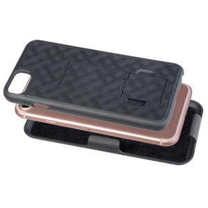 iTD Gear iPhone 7 Plus Protective Holster/Case with Kick Stand, Secure Grip & Belt Clip