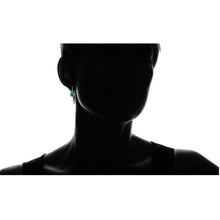 5.00 CTTW Cushion Shaped Emerald Drop Earrings in Solid Sterling Silver