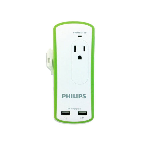 Philips SPP6020A/37 Travel Surge Protector with USB