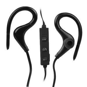 Sports Rechargeable Bluetooth Wireless Stereo Headset with Microphone in Black