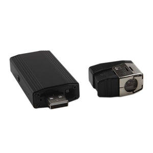 USB Lighter & Flashlight w/Hidden Full HD Spy Camera